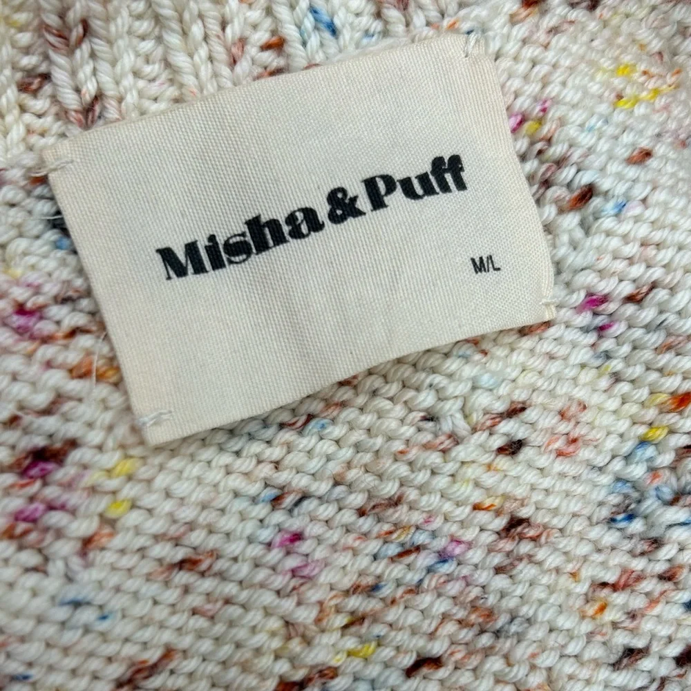 Misha & Puff Merino Wool Confetti Long Popcorn Sweater - Picture 6 of 13